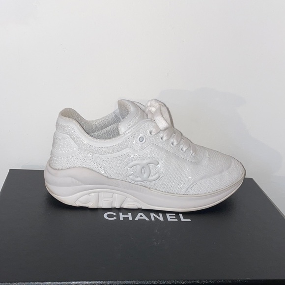 Chanel White Sneakers  Sneakers, White sneakers, Chanel sneakers